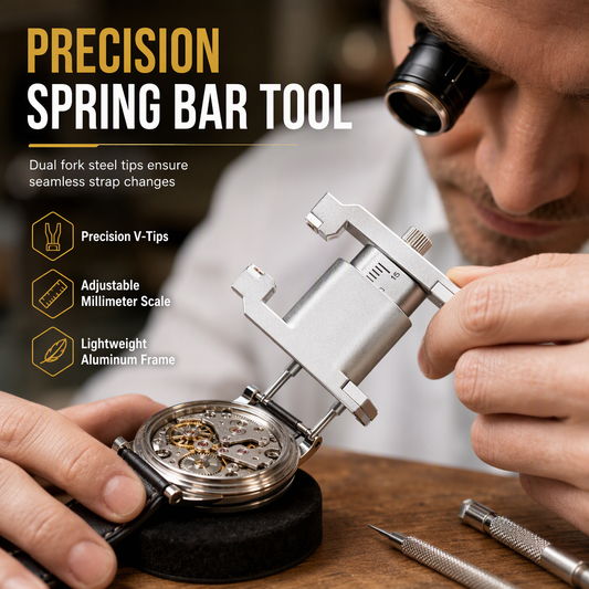 📢📢 -50 % !! ⏰ Kit d’outils d’horlogerie avec pince à barrettes à ressort en V et brucelles pour retirer les bracelets de montre