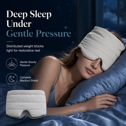 😴💤 Masque de sommeil lesté, 100 % occultant : endormez-vous plus vite et réveillez-vous en pleine forme !