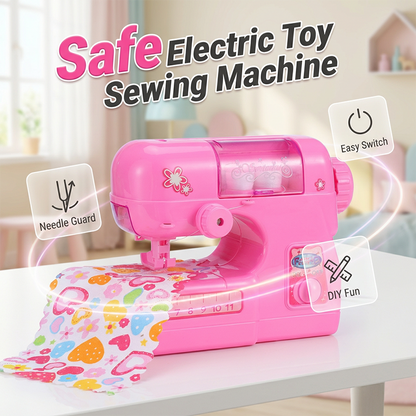 🧵🔥50% DE RÉDUCTION ! Mini machine à coudre jouet électrique, sûre et simple à utiliser pour les enfants👧