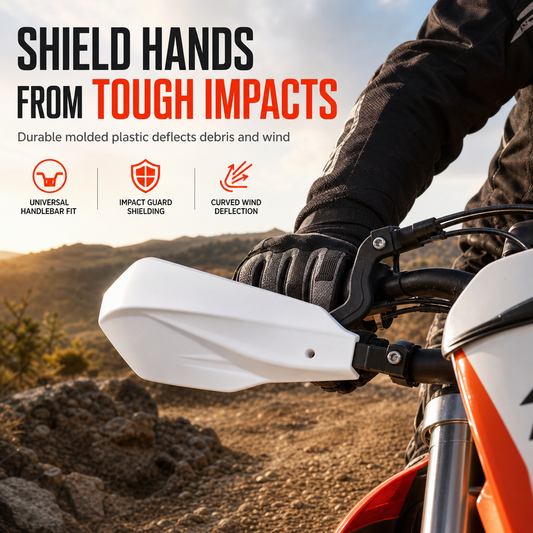 📢📢 -50 % !! ⏰Protège-mains universels en plastique pour guidon, garde-boue et protection pour moto tout-terrain, Dirt Bike, ATV Quad