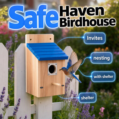 📢📢 -50 % !! ⏰ Nichoir extérieur en bois résistant aux intempéries