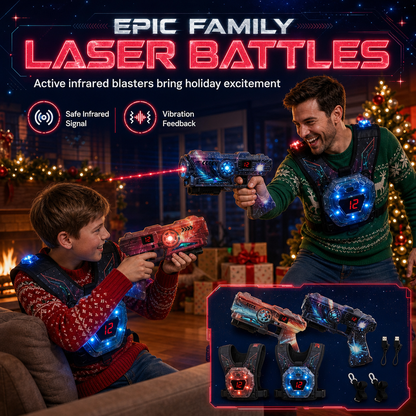 📢📢 -50 % Ensemble de pistolets de laser game pour enfants avec capteurs et fonctions de projection, pour garçons et jeux de batailles interstellaires
