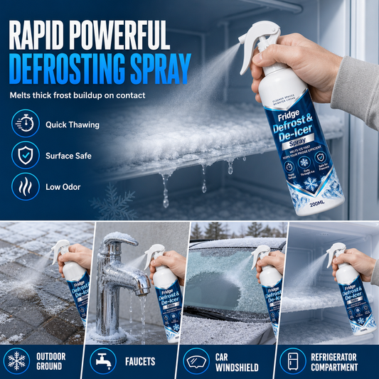 ❄️🚗 Spray dégivrant rapide | Élimination du givre et de la glace – Format pratique
