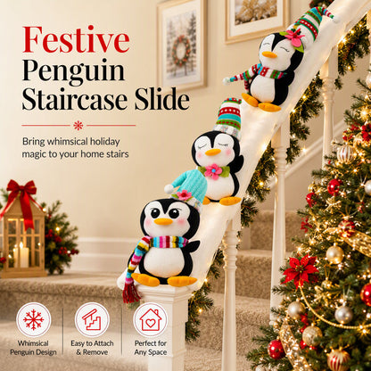 📢📢 -50 % !! ⏰ Ensemble décoratif de pingouins sur toboggan – 3 pingouins et des glissades à l’infini ✨