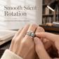🌸 -50 % maintenant ! 🌸 Bague tournante argentée en acier titane avec gravure « God Is Within Her She Will Not Fall » (Dieu est en elle, elle ne tombera pas)
