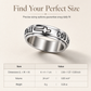 🌸 -50 % maintenant ! 🌸 Bague tournante argentée en acier titane avec gravure « God Is Within Her She Will Not Fall » (Dieu est en elle, elle ne tombera pas)