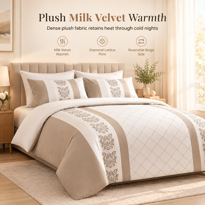 🌸 -50 % dès maintenant ! 🌸🛏️ Parure de lit chaude d’hiver 3 pièces – Un ensemble doux et coordonné pour des nuits douillettes, facile à assortir et à entretenir ✨