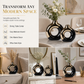 🔥 -50 % !! 📢 Vase moderne en céramique avec détails dorés pour compositions florales de table et décoration intérieure