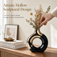 🔥 -50 % !! 📢 Vase moderne en céramique avec détails dorés pour compositions florales de table et décoration intérieure