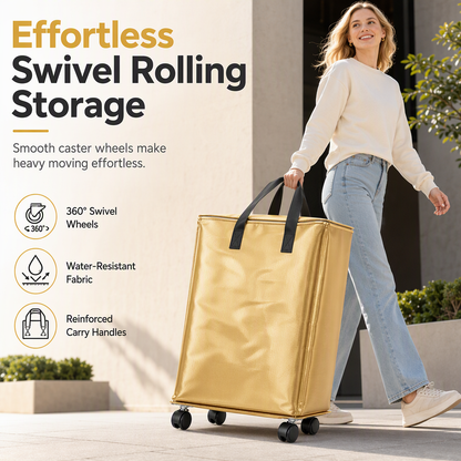 📢📢 -50 % !! ⏰ Sac de déménagement imperméable et pliable à roulettes, grande capacité et haute résistance, pour résidence étudiante et rangement de la maison