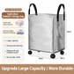 📢📢 -50 % !! ⏰ Sac de déménagement imperméable et pliable à roulettes, grande capacité et haute résistance, pour résidence étudiante et rangement de la maison
