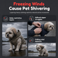 📢📢 -50 % !! ⏰ Gilet chaud coupe-vent pour chien, manteau épais automne-hiver pour petits, moyens et grands chiens