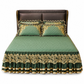 ❄️ Offre spéciale hivernale anticipée 🎀 | Drap-housse élastique en velours avec bordure en dentelle et construction antidérapante – doux, hypoallergénique, idéal pour la saison froide 🛏️✨