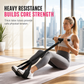 Élastique de résistance à pédales de 55 livres pour le fitness à domicile, l’assistance aux exercices abdominaux et l’entraînement des jambes