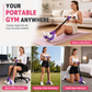 Élastique de résistance à pédales de 55 livres pour le fitness à domicile, l’assistance aux exercices abdominaux et l’entraînement des jambes