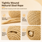 Balle en sisal durable et résistante aux morsures pour chats et chatons