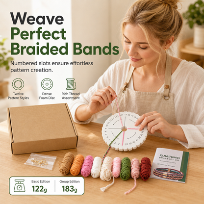 🧵 -50 % ! ✨ Kit de tressage de bracelets à faire soi-même – Ensemble complet pour adultes et débutants ✨