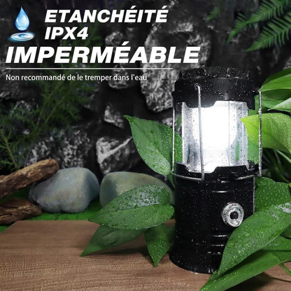 💥 MOITIÉ PRIX — AUJOURD'HUI SEULEMENT ! ⛺️ Lampe de camping rechargeable à énergie solaire – LED pliable, étanche IPX4 💡 Base magnétique & crochet pliable 🏔️ Idéale pour le camping, la randonnée et les pannes d'urgence 🔋