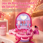 👑 Offre limitée : -50 % ! 🎀 Valise coiffeuse de maquillage factice 3-en-1 pour enfants, salon de beauté à roulettes, 31 accessoires de jeu et montage facile par clipsage 🧳