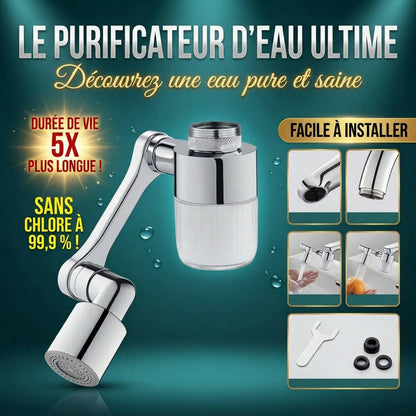 🚰 PROMO FLASH – 50% ! 🔄 Robinet Multifonctionnel Rotatif 360° – Laiton Plaqué 9 Couches – Bras 1080° & Double Mode & Filtre Eau for Cuisine & Salle de Bain